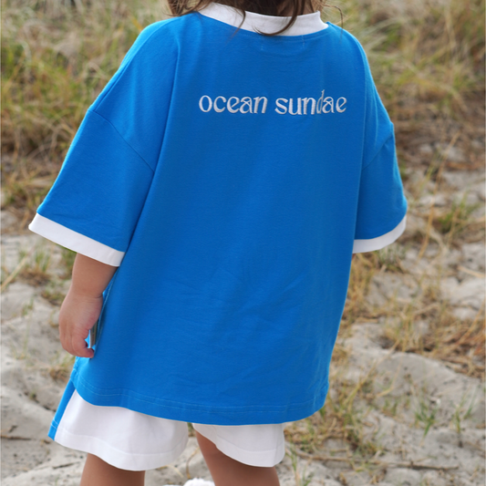 Blue Sherbet Sundae Set